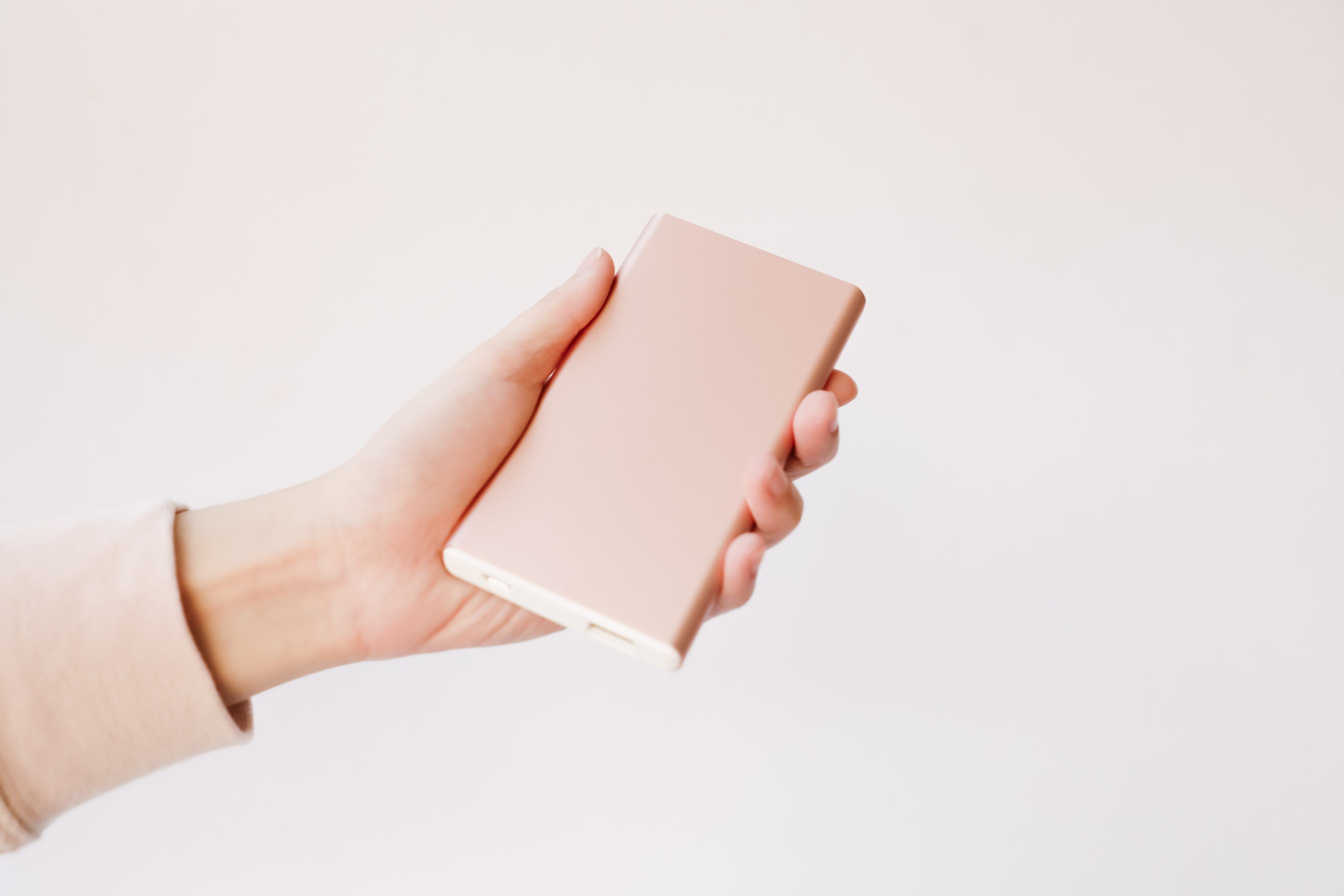 Rose Gold Power Bank Product Shot